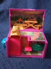 Vintage 1995 Galoob Pound Puppies Mini Camp Playset-missing 1 Door And Puppies