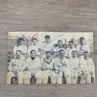 Sussex Team Picture 1960’s Signed x 12 Semence etc