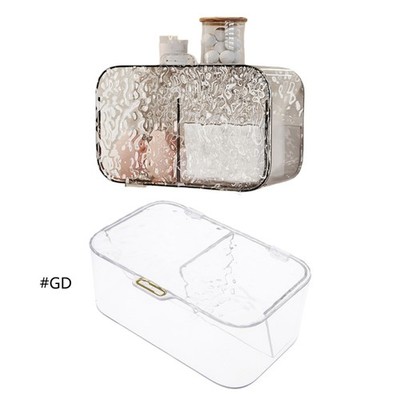 Durable Plastic Makeup Pad Storage Box Cotton Pad Dispenser For Modern Bathrooms