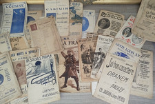 lot de partitions de musique et paroles de chansons