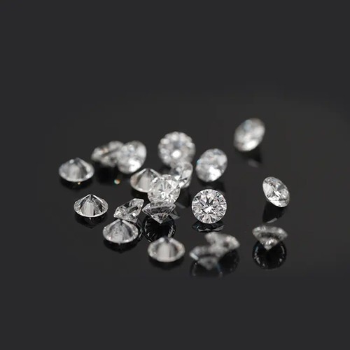 Zertifizierter 1,1 mm Rundschliff CVD Diamant J Farbe SI2 Reinheit 2 Stück Diamant Set - Bild 3 von 8
