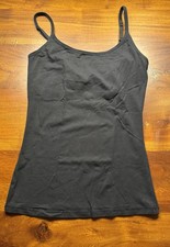Pact Womens Organic Cotton Camisole Tank Top Built-in Shelf Bra Size Small