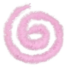 2-Yards 20g Pink Marabou Feather Boa for Crafts Wedding Halloween Costume