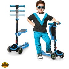 Kick Scooter for Kids Ages 3-5 Foldable 3 Wheel Scooter with Lean-to-Steer,...