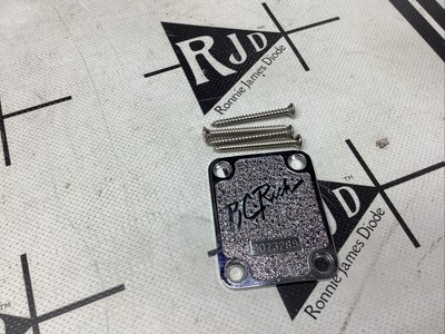 80's BC Rich Platinum Series Electric Guitar Cast Neck Plate Chrome