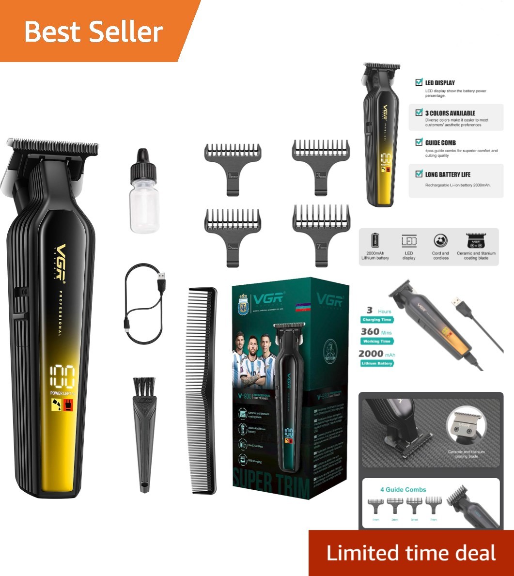 USB-C Rechargeable 930 Beard and Hair Trimmer with Smart LED