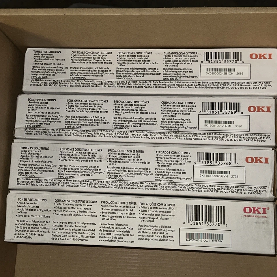 Tóner genuino OKI CX2731 - 44469737 amarillo, 44469738 magenta, 44469739 cian Foto 3 de 4
