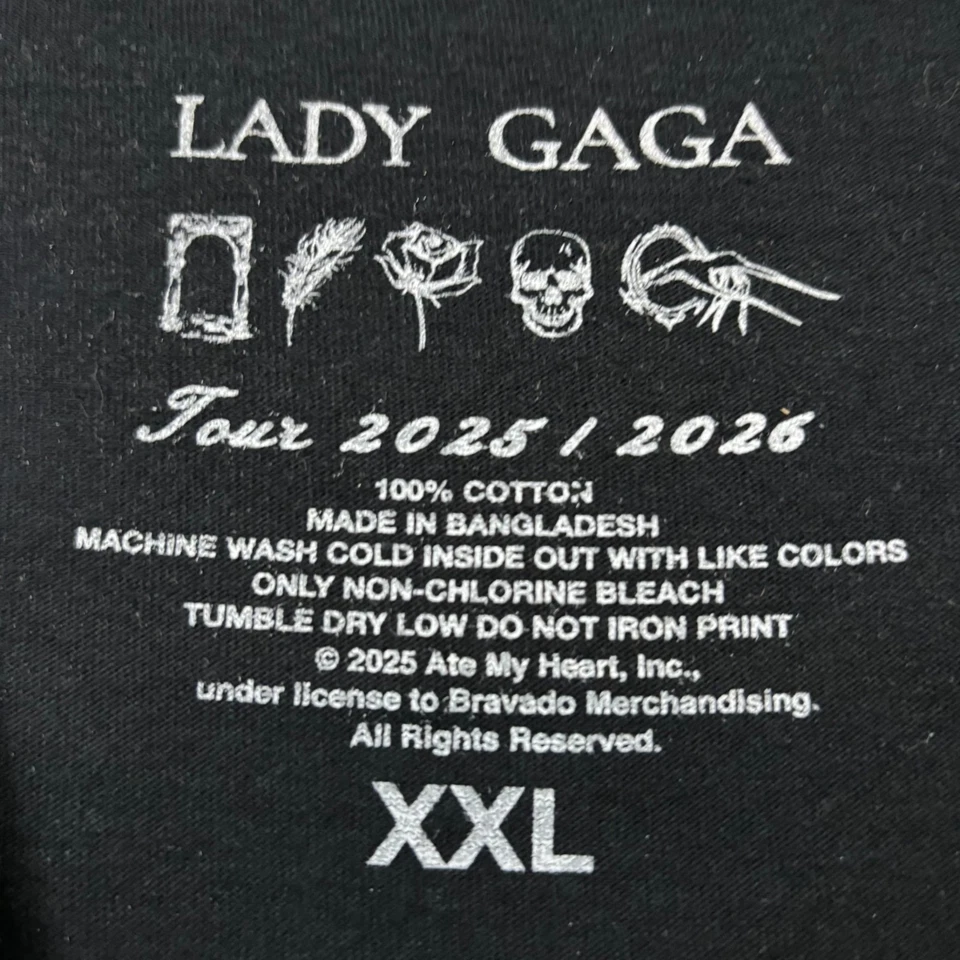 Lady Gaga Vanish Into You Mayhem Ball Tour Oversized T-Shirt Size XXL - Image 4 of 4