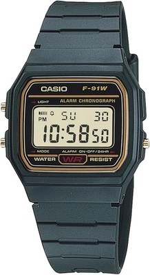 Casio F-91WG-9QJH Japan Modell | Schwarz & Gold Digitaluhr | 7 Jahre Batterie