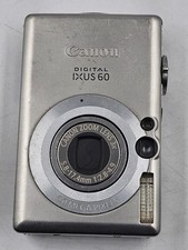 Canon IXUS 60 6.0 MP Digital Camera Silver - Not Working