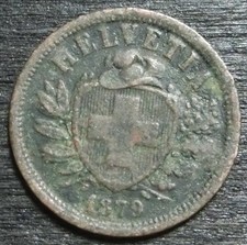 Schweiz  2  Rappen  1879