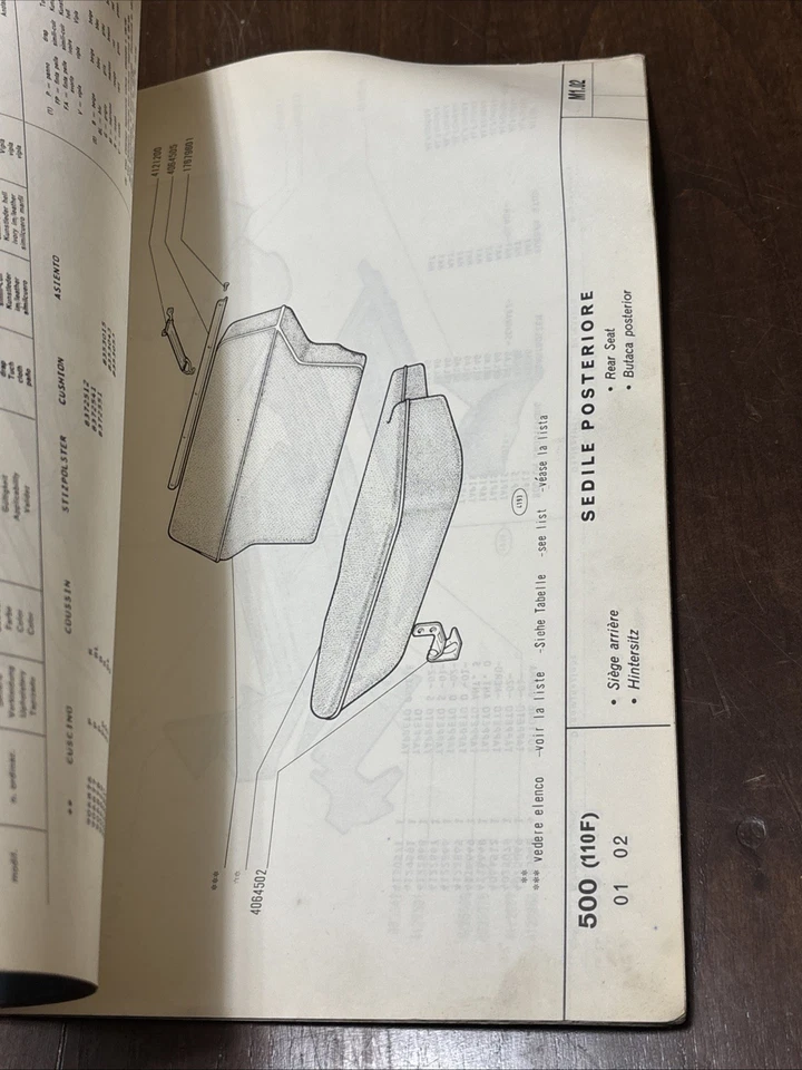 Fiat 500 F Catalogo Ricambi 1965 Prima Edizione - Immagine 4 di 4