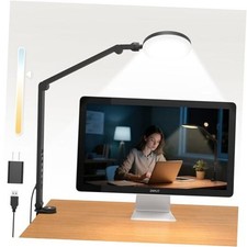 Desk Lamp, 10W LED Desk Light with Clamp  Adjustable Arm 10W   USB Adapter