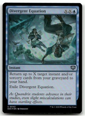 Divergent Equation #43 (Foil) (NM) Secrets of Strixhaven SOS Magic MTG