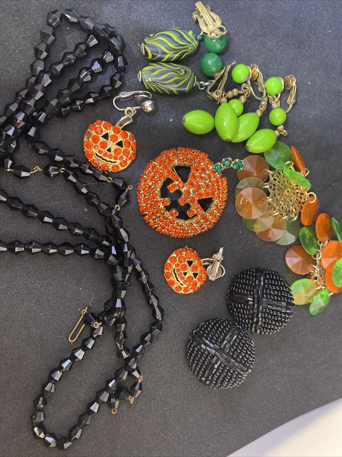 Vintage Halloween Inspired Costume Jewelry Gem