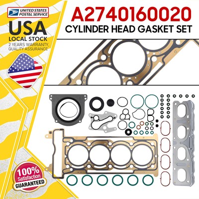 Brand new Engine Cylinder Head Gasket Set fit For Mercedes-Benz C300 2015-2017