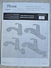 Pfister Maintenance  Care Guide Booklet: F-WKP-70