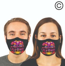 cool cali couples matching face masks - couple face mask  2 pcs 