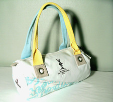 Murphy & Nye Damen Handtasche - ALZIRA bag sailtex - Tasche  weiß blau gelb