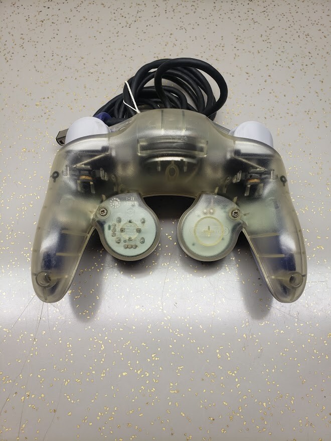 Official Nintendo GameCube Controller Indigo Purple Clear Back Clean