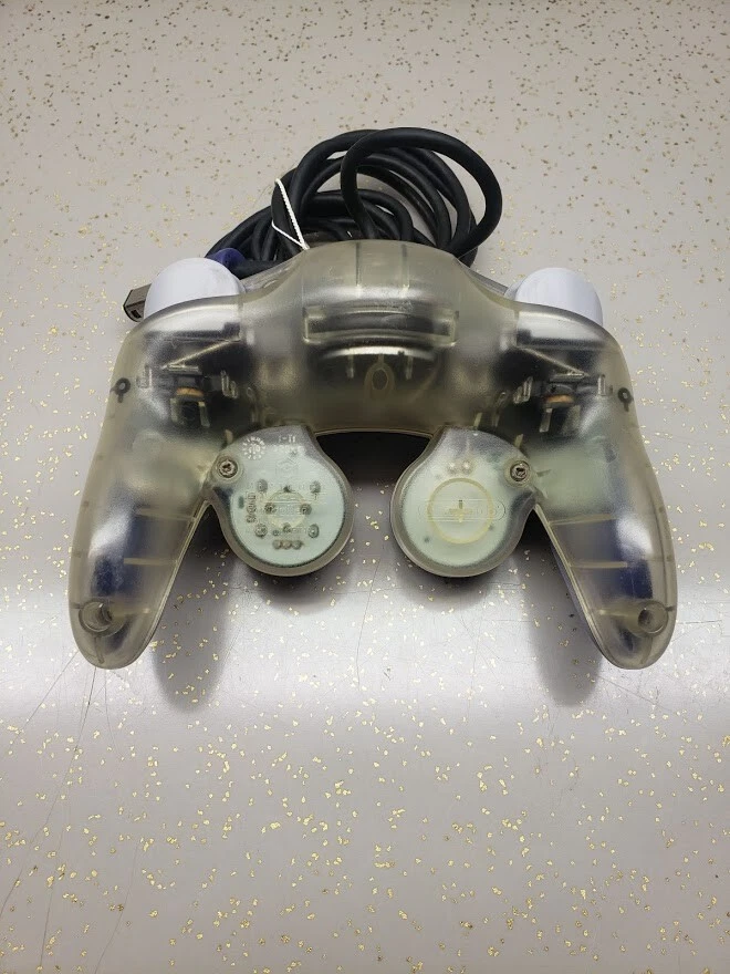 Official Nintendo GameCube Controller Indigo Purple & Clear Back Clean - Image 2 of 3