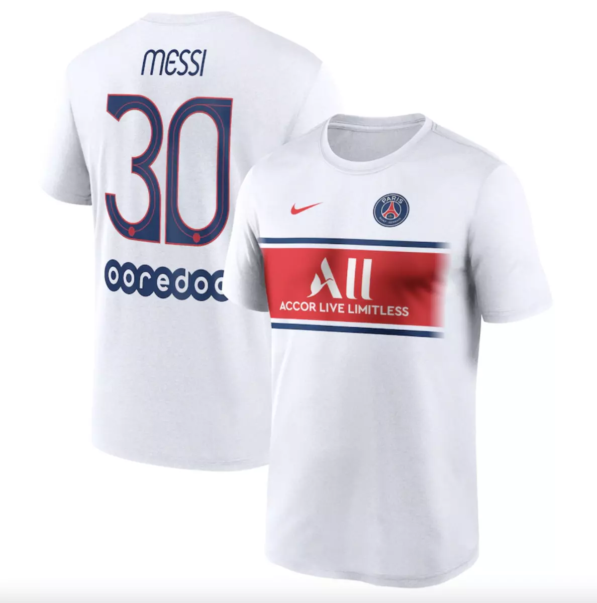 Nike Lionel Messi Paris Saint-Germain PSG #30 Fan Jersey T-Shirt M XL 2XL  New