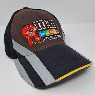 Prototype Sample DDN Nascar M&M Racing Hat Joe Gibbs Red MM Starter EmbroidedCap