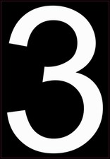 5.5in x 8in Address Number 3 Magnet