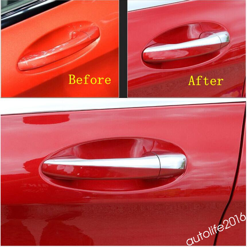 Accessories Car Door Handle Pull Bowl Cover Trim For Benz GLC X253 2016-2021 ABS
