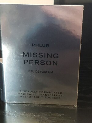 Phlur Missing Person Eau De Parfum EDP 0.06 fl oz/2mL Sample Vial