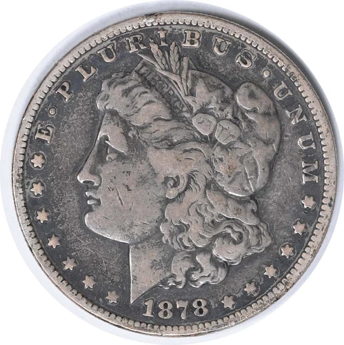 1878-S VAM 27 Morgan Dollar Long Arrow Shaft VF Uncertified #1111