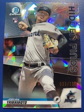 JORDAN YAMAMOTO 2020 Bowman CHROME CRACKED ICE REFRACTOR HIDDEN FINDS #D 023/150