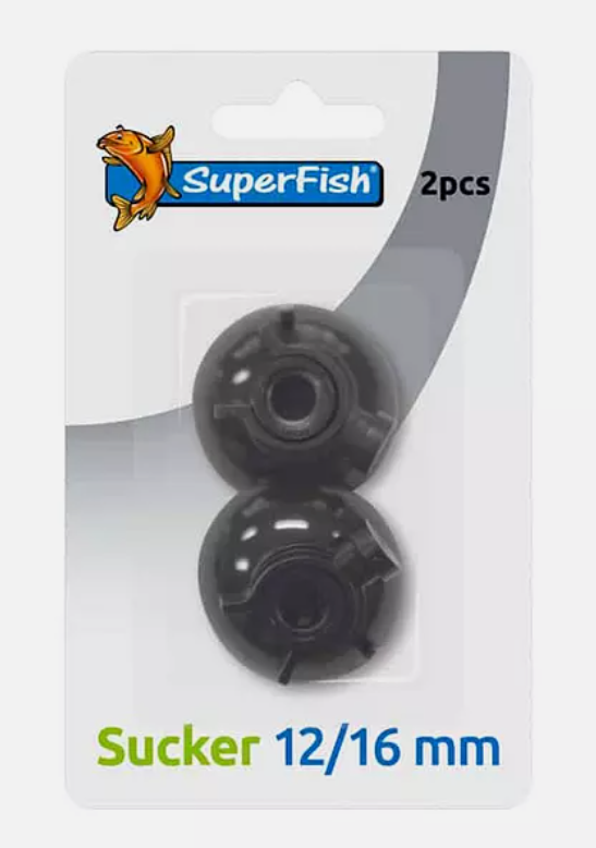Superfish Sucker Blister (2 Pcs) Air Tubing Connection Management Suction Cup #D