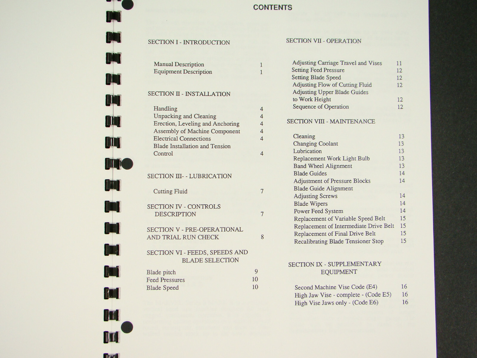 Marvel Series 8 Mark II Band Saw Op, Maint, &amp; Parts Manual #113 | eBay