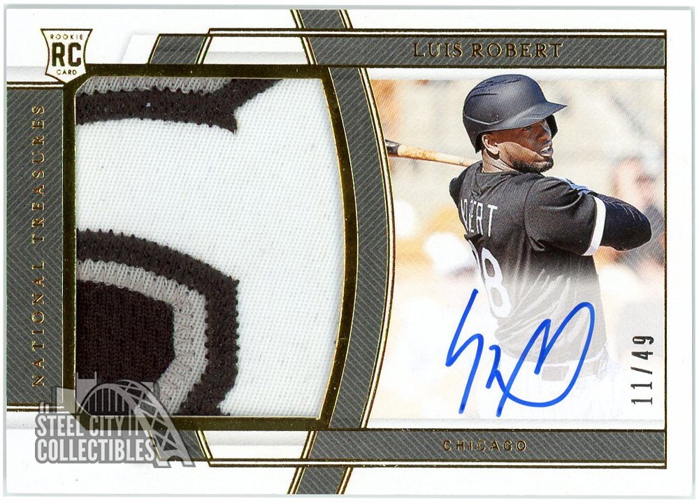 Luis Robert 2020 Panini National Treasures Rookie Patch Auto Card