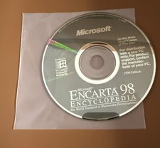 Microsoft Encarta 98 Encyclopedia PC CD-ROM Software for Windows