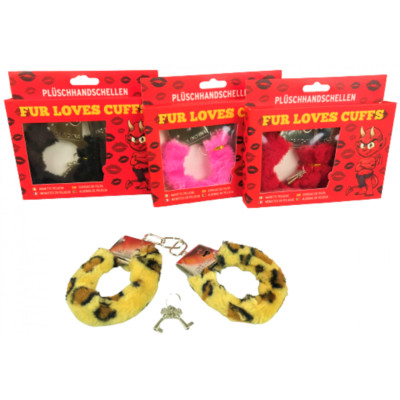 Fur Handcuffs for Beginners Sadomasochistic Erotic Game Sexy Couple