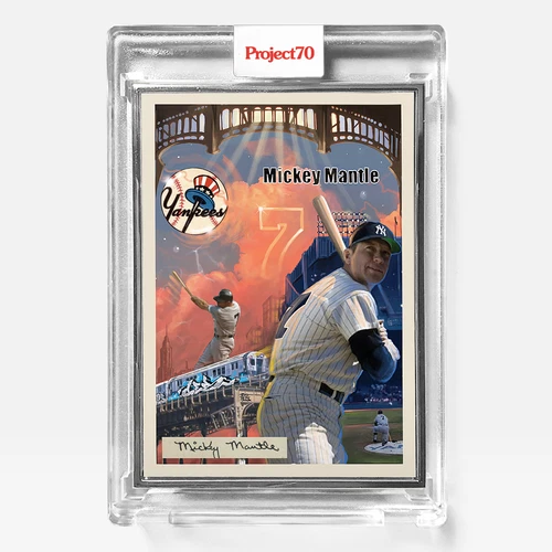 Topps Project70® Card 260 - 1954 Mickey Mantle by CES - Artist Proof #42/51