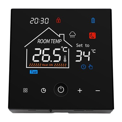 Digitales Raumthermostat Kindersicherung mit intuitiver Touch Control Display