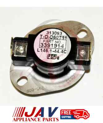 For Whirlpool Dryer High Limit Thermostat Inv# AO760