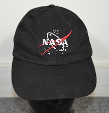 Childs NASA Baseball Cap - Embroydered - Black/Orange - Adjustable