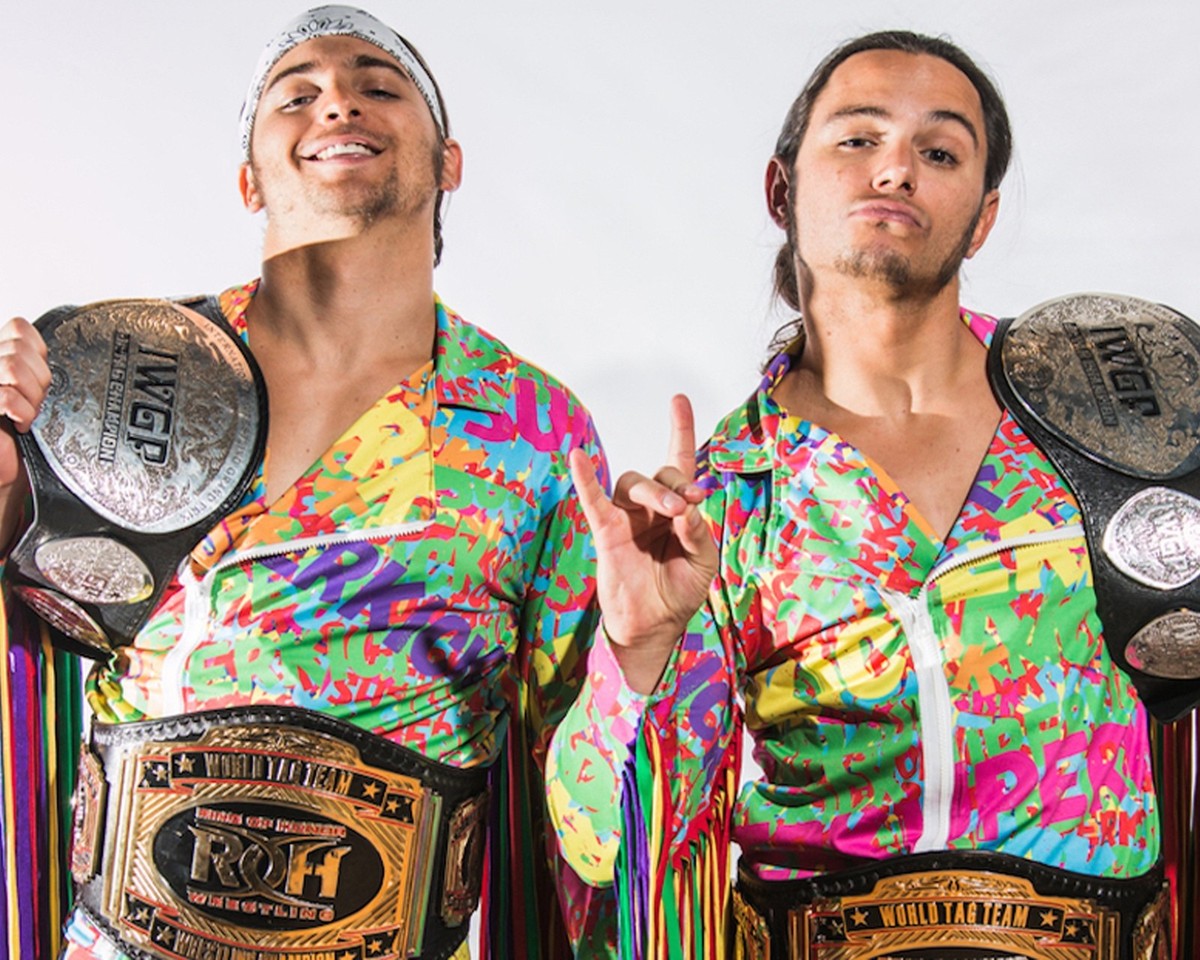 The Young Bucks Matt Nick Jackson Wrestling 8x10 Promo Photo ROH