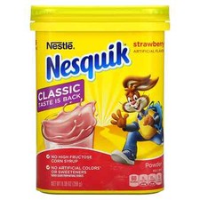 Nesquik Strawberry Powder Drink Mix 9.38 Oz