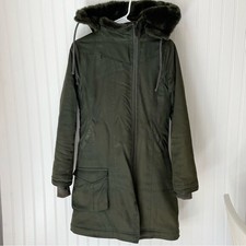 Hoodlamb Long Coat Jacket Green Size Xs Hemp Sustainable Size Xs Vegan