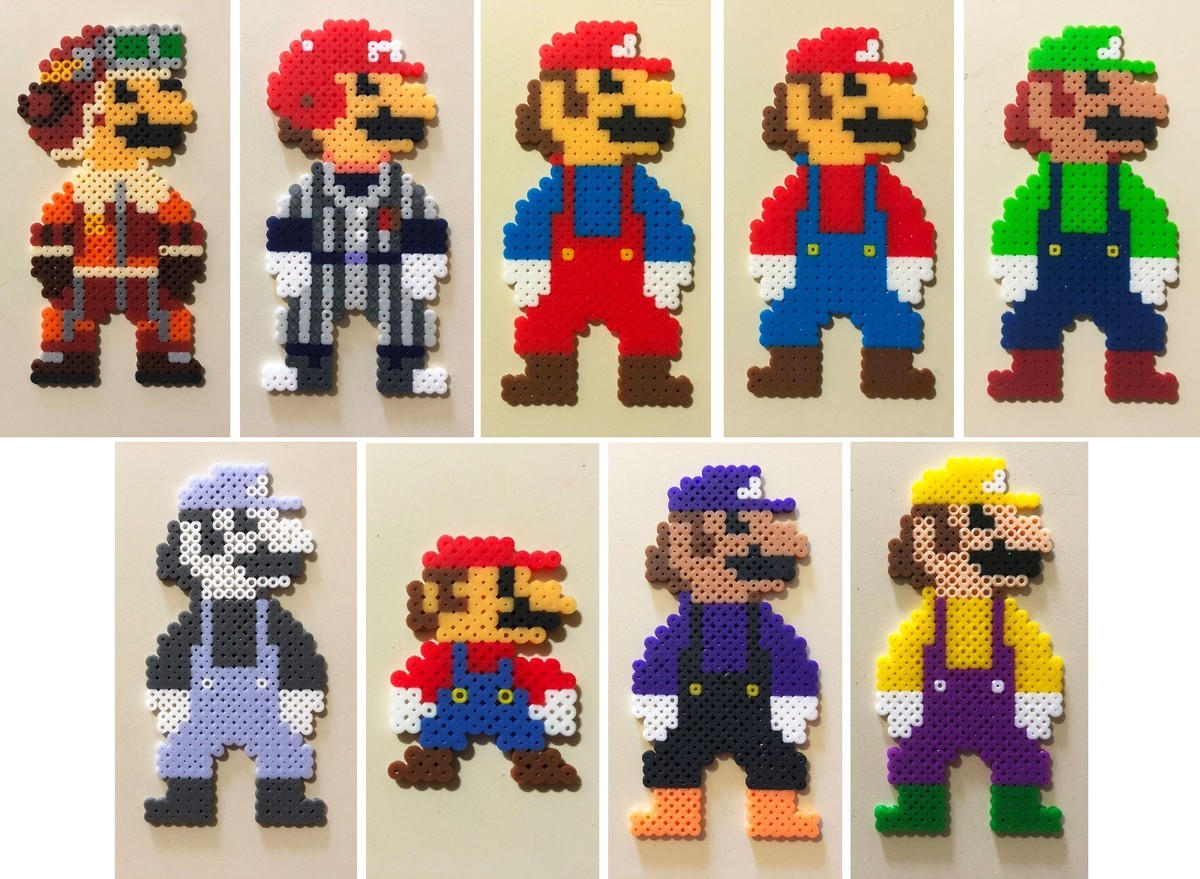SUPER MARIO ODYSSEY COSTUME MINI BEAD SPRITES PERLER ARTKAL PIXEL