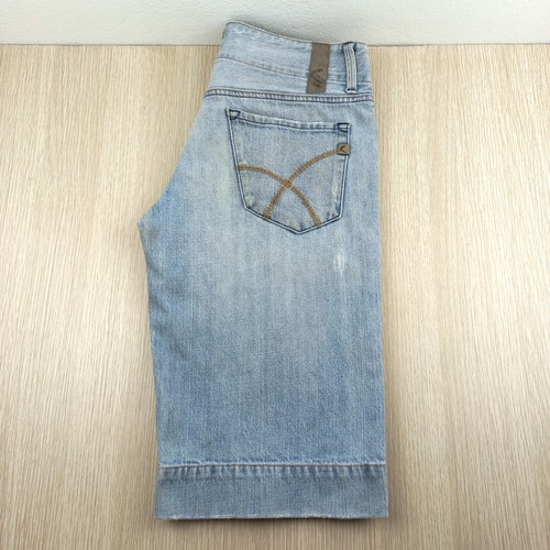 Vintage Riders by Lee Denim Shorts Women's Size 10 Mid Rise Distress Above Knee - Picture 3 of 11