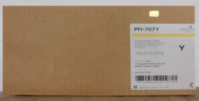 Original Canon PFI-707Y Tinte iPF830 iPF840 iPF850 yellow 9824B001 2018 Karton C