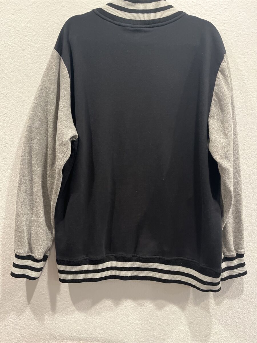 Star Wars Varsity Jacket Black & Gray XL Cotton Polyester Star Wars Varsity Jacket Black & Gray XL Cotton Polyester