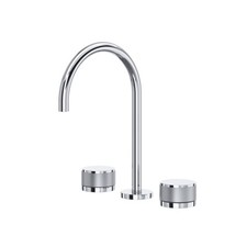 Rohl AM08D3IWAPC Amahle Widespread Bathroom Faucet w/C-Spout,Wheel Handles