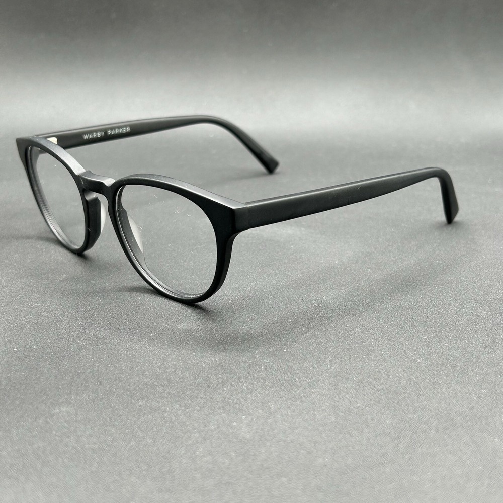 Warby Parker Percey M 100 Eyeglasses Frame Matte Black 48-20-140 Demo